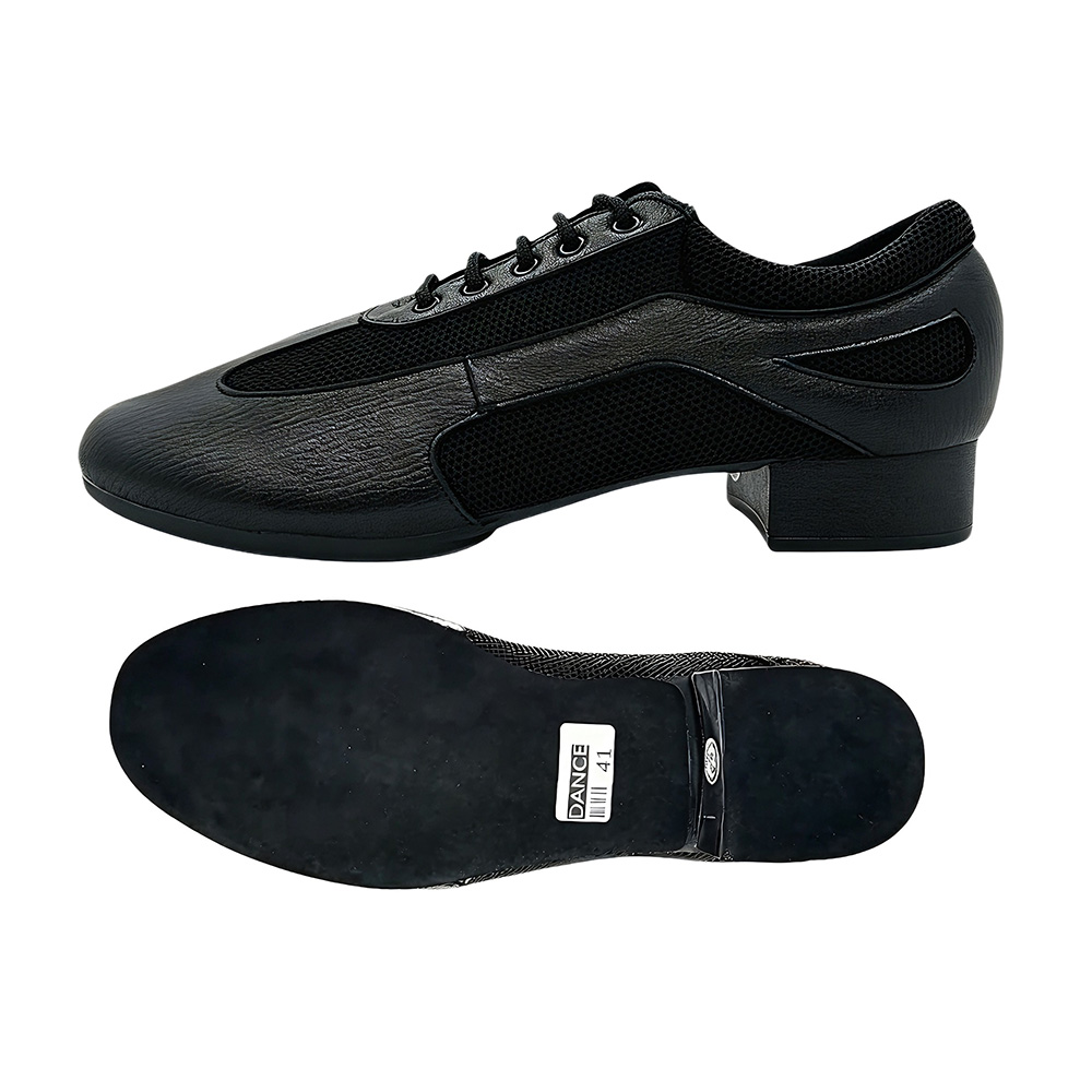 Men Shoes Kinds - أحذية رقص لاتينية للرجال باللون الأسود،