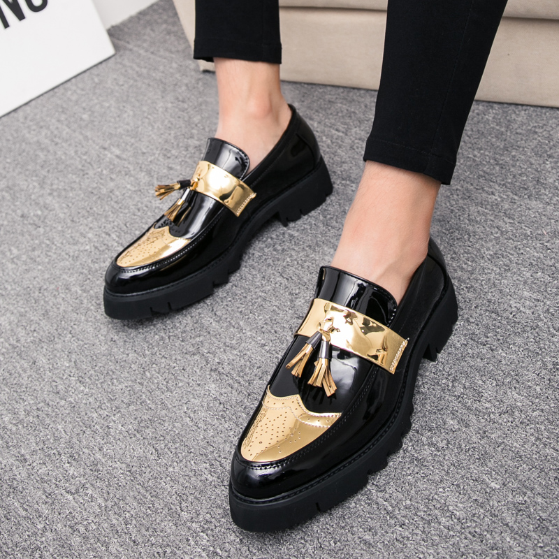 Men Shoes Prada - الموضة الذهبية الرجال عادية الانزلاق على