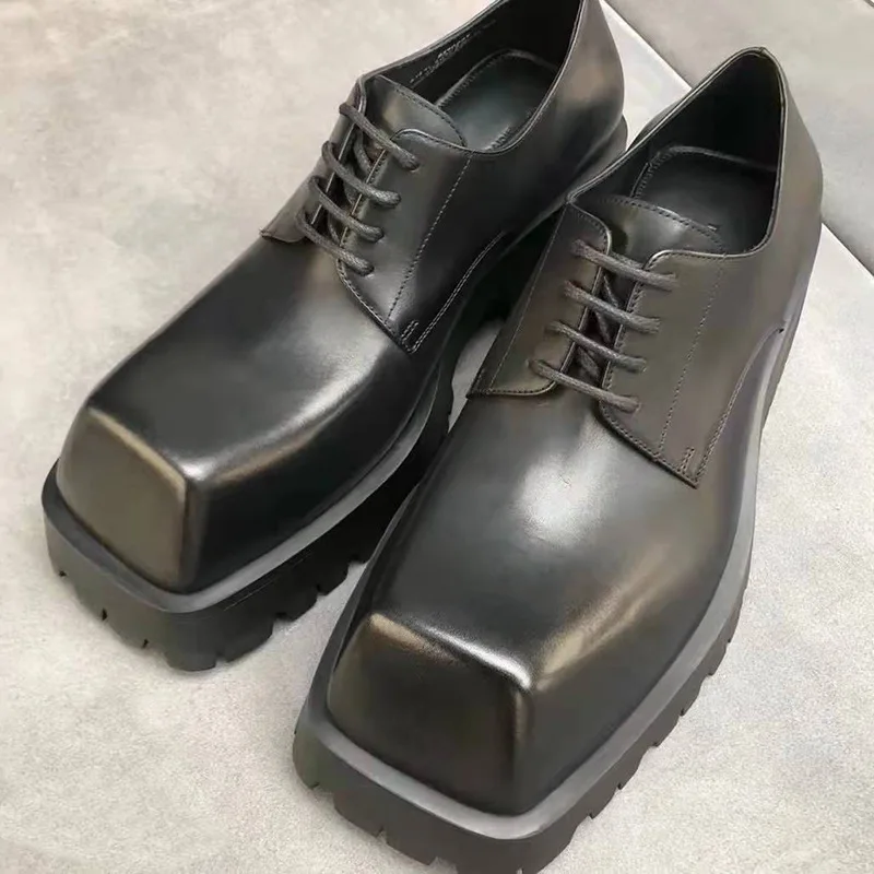 Men Shoes Oxford - الرجال المتسكعون الجلود دراجة نارية الأحذية