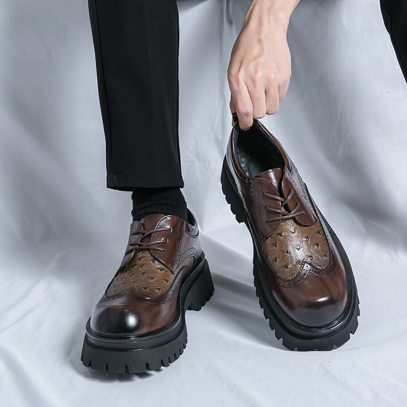 Men Shoes Prada - حذاء رجالي رسمي من الجلد اللامع