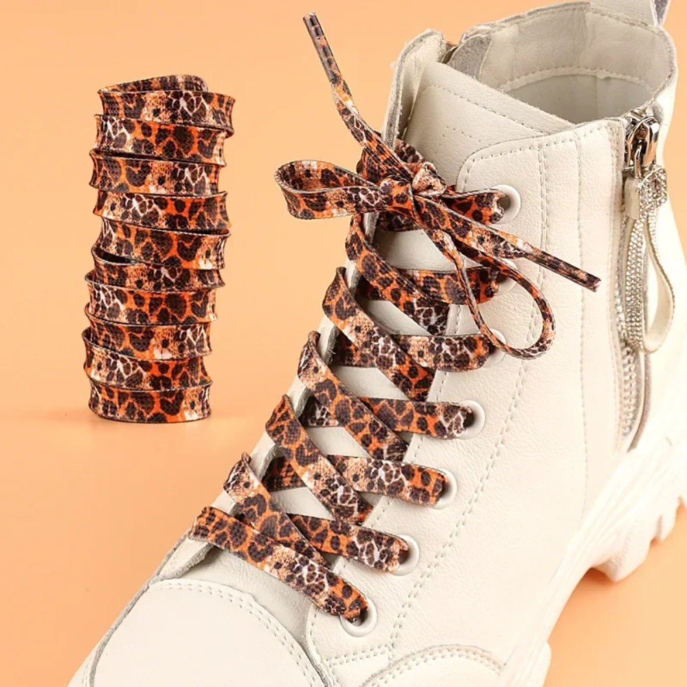 Men Shoes Kinds - أربطة أحذية كلاسيكية بطبعة جلد الفهد