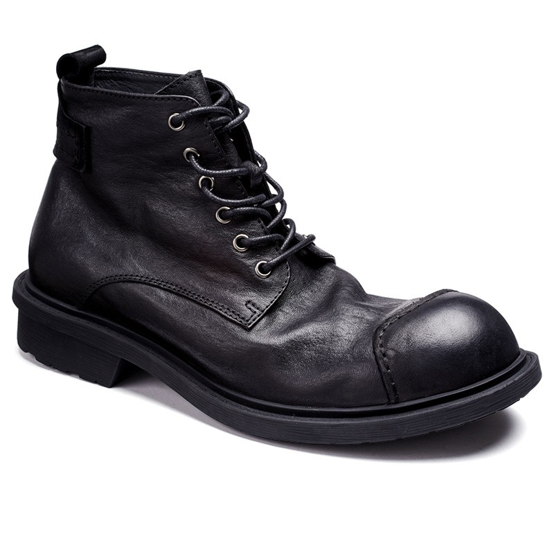 Men Shoes Oxford - أحذية عمل كلاسيكية للرجال برأس كبير