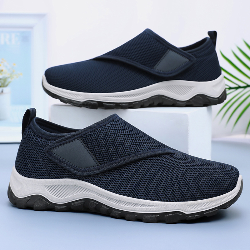 أحذية رجالية شبكية جديدة لصيف  - مراجعة Men Shoes Velcro وسعره