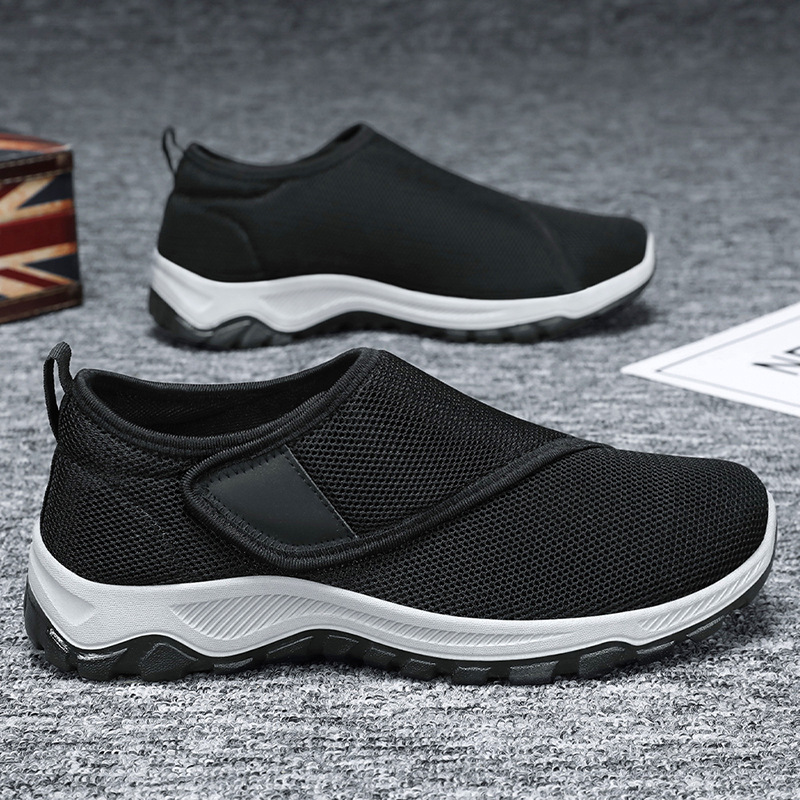 أحذية رجالية شبكية جديدة لصيف  - مراجعة Men Shoes Velcro وسعره