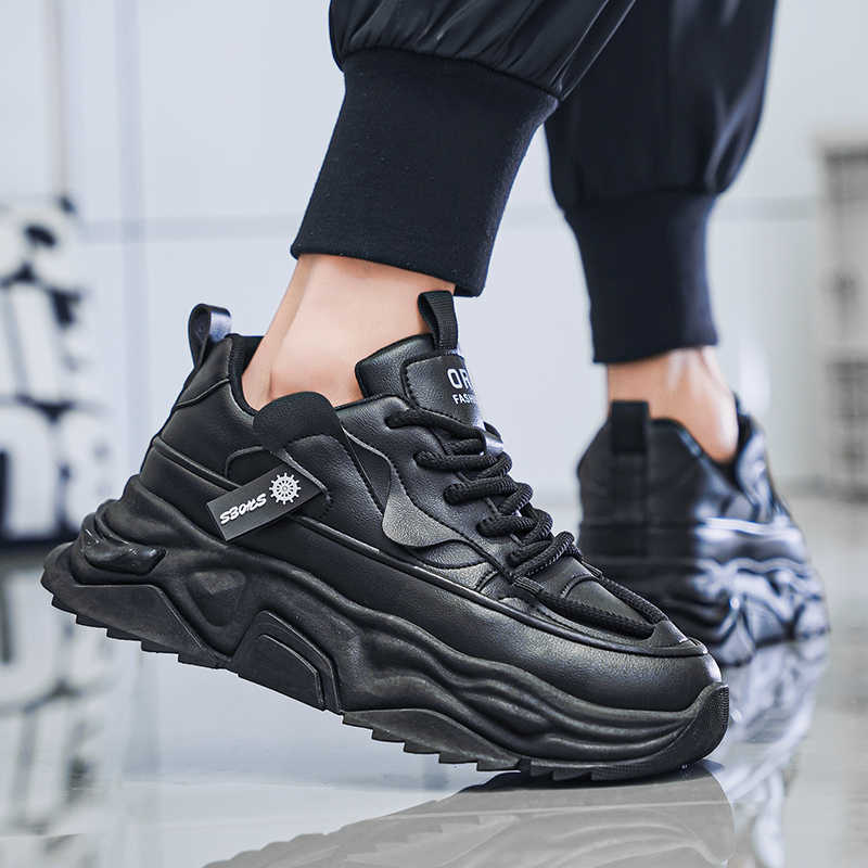 أحذية رياضية رجالية سوداء بنعل - مراجعة Men Shoes Runners وسعره