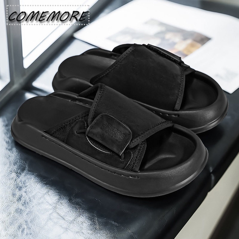 شباشب كوممور للرجال ذات نعل سم - مراجعة Men Shoes Velcro وسعره