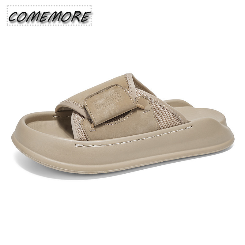 شباشب كوممور للرجال ذات نعل سم - مراجعة Men Shoes Velcro وسعره