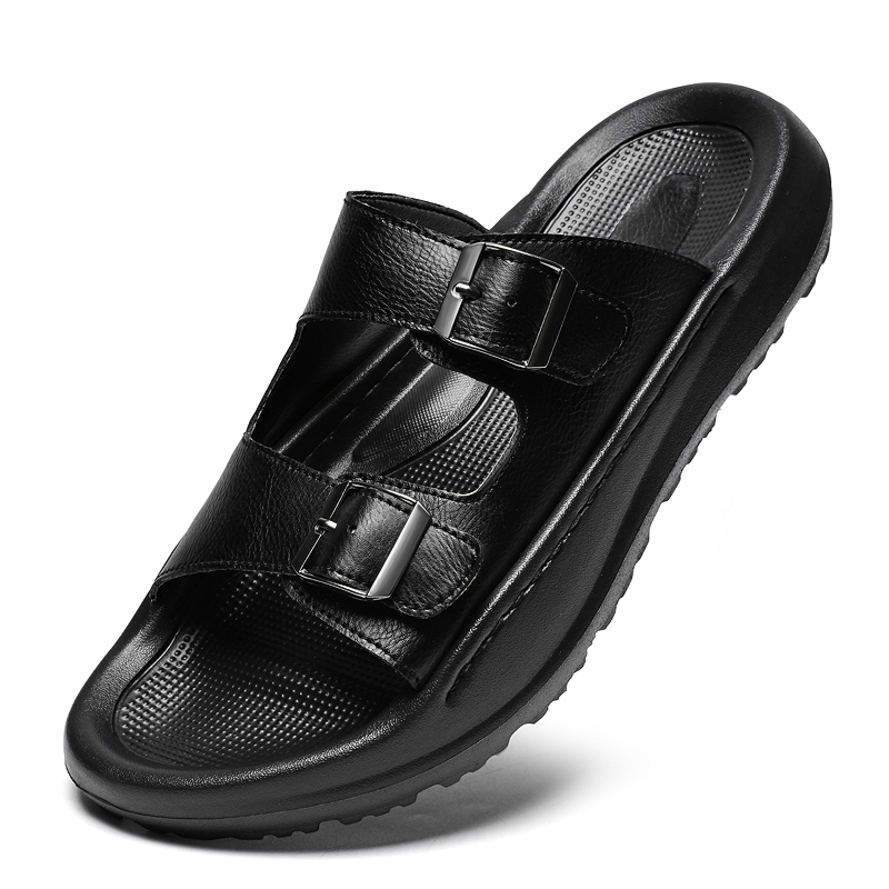 رجل الانزلاق على الصنادل شبشب  - مراجعة Men Shoes Velcro وسعره