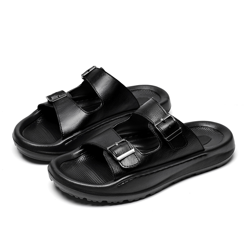 رجل الانزلاق على الصنادل شبشب  - مراجعة Men Shoes Velcro وسعره