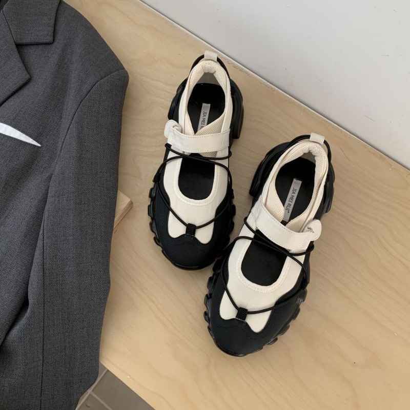 أحذية ماري جين رياضية ذات نعل  - مراجعة Men Shoes Velcro وسعره