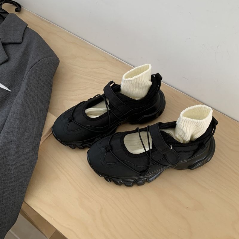 أحذية ماري جين رياضية ذات نعل  - مراجعة Men Shoes Velcro وسعره