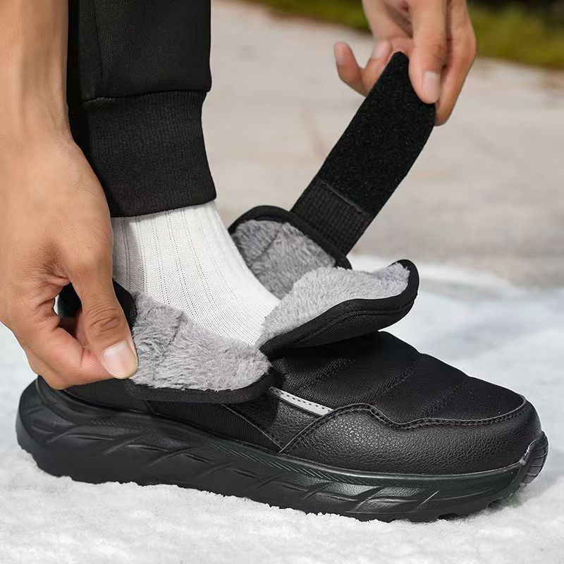 أحذية شتوية جديدة للرجال بمقاس - مراجعة Men Shoes Velcro وسعره