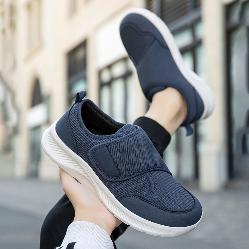أحذية رجالية واسعة الشكل مصنوع - مراجعة Men Shoes Velcro وسعره