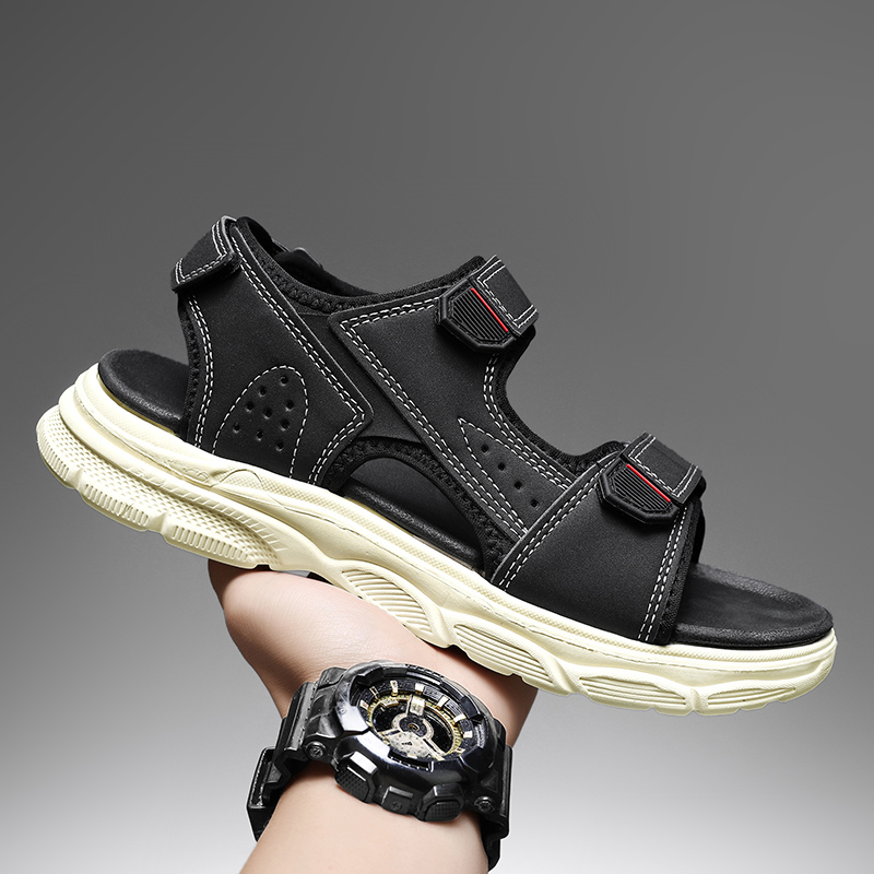 صنادل رجالية للأنشطة الخارجية  - مراجعة Men Shoes Velcro وسعره