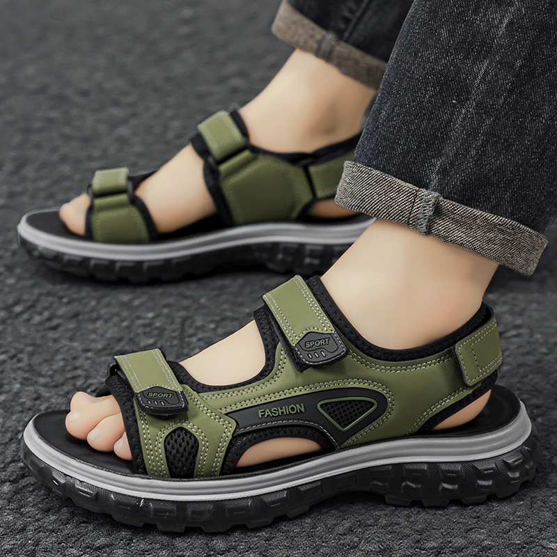 صندل رجالي غير قابل للانزلاق و - مراجعة Men Shoes Velcro وسعره