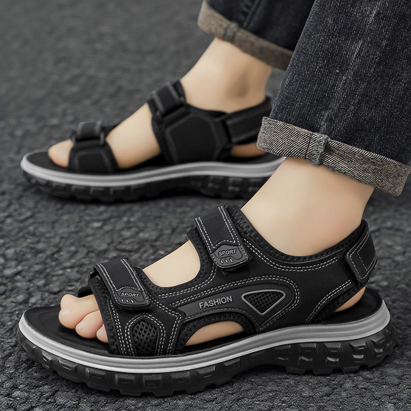 صندل رجالي غير قابل للانزلاق و - مراجعة Men Shoes Velcro وسعره