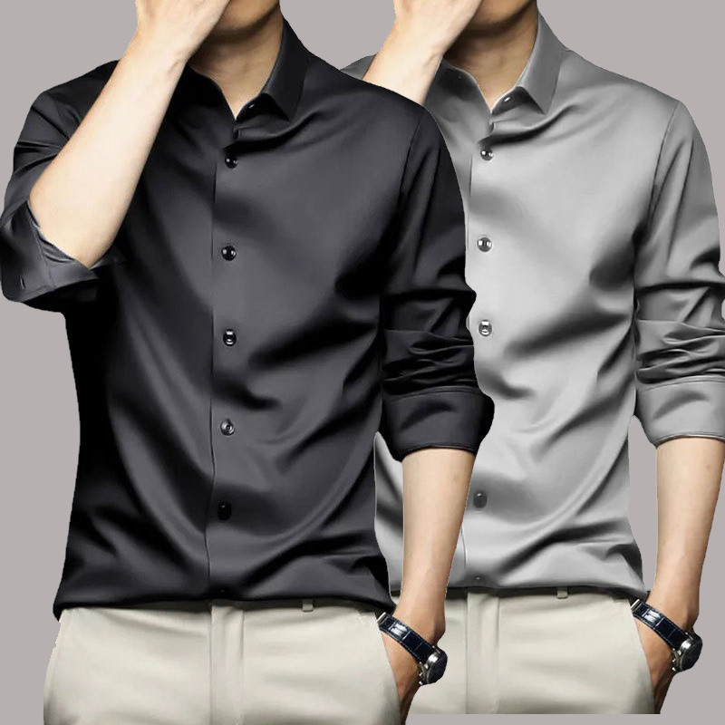 S-5XL قميص رجالي كم طويل غير ح - مراجعة Men Shoes Zara وسعره