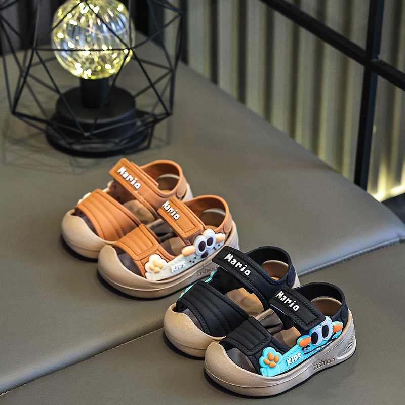 صنادل أطفال بنات 2026 جديدة مت - مراجعة Men Shoes Velcro وسعره